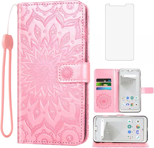 Vista 11 de Funda de teléfono para Google Pixel 3a XL con protector de pantalla de vidrio templado, funda magnética de cuero, soporte para tarjetas, accesorios