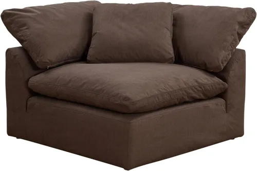 Vista 2 de Sunset Trading Contemporary Puff Collection - Sofá modular en forma de L, 3 piezas, tela de rendimiento, lavable, resistente al agua, a prueba