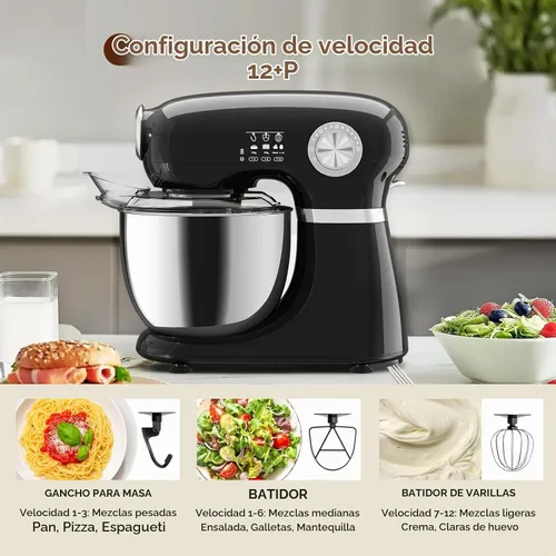 Vista 2 de Electactic Mezclador eléctrico del soporte de 5,3 cuartos con 12