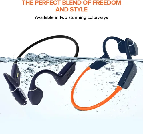 Vista 4 de Creative Outlier Free Pro+ - Auriculares de conducción ósea con MP3 de 8 GB Conducción ósea, 8GB MP3, IPX8 impermeable, oreja abierta, ligera