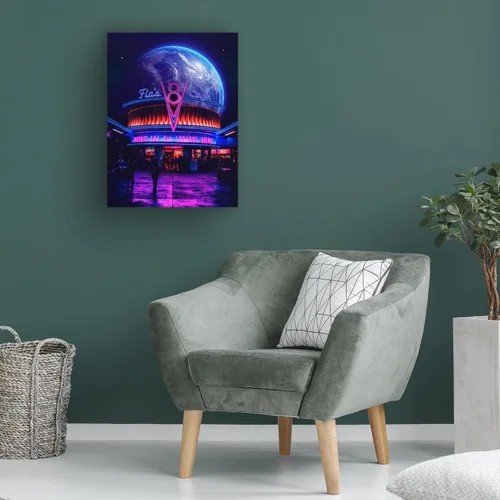Vista 3 de Trademark Fine Art Canvas Wall Art - Ritvik Takkar 'Space Cafe' Wall Art for Living Room, Bedroom, or Office Décor