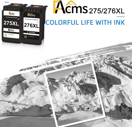 Vista 7 de 275XL 276XL - Cartuchos de tinta de repuesto para Canon Ink 275 276 PG-275 CL-276 compatible con impresoras Canon PIXMA TR4720 TR4722 TS3522 TS3520