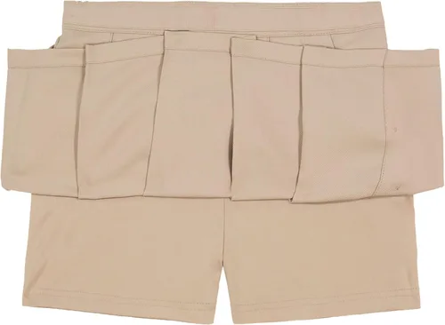 Vista 3 de Nautica Falda plisada de uniforme escolar para niñas con pantalones cortos, cintura tejida
