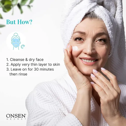 Vista 5 de Onsen - Rejuvenecimiento facial antiarrugas no invasivo, suaviza las arrugas, repara la piel, máscara secreta de grado profesional para el cuidado