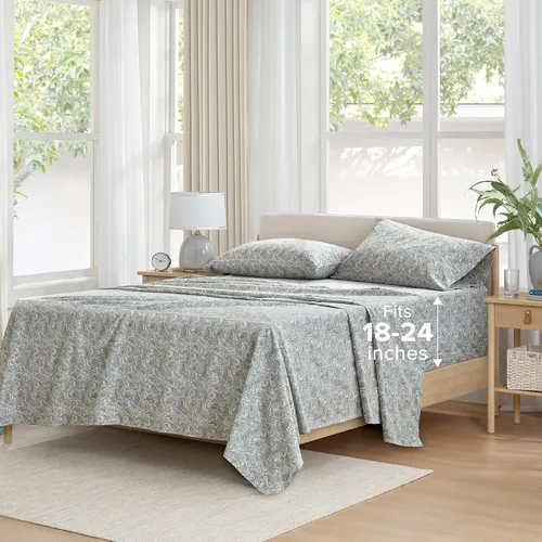 Vista 22 de Comfort Spaces - Sábanas con fundas de almohada Paisley Multi