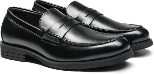 Vista 3 de Bruno Marc Mocasines Penny de vestir para hombre, zapatos formales de negocios