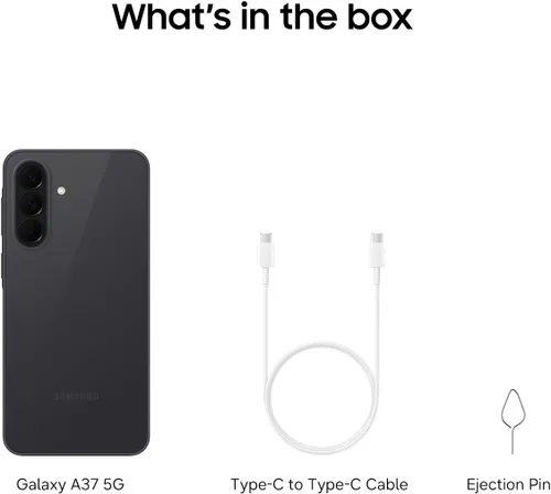 Vista 13 de Samsung Galaxy A37 5G (2026), teléfono inteligente Android desbloqueado + Buds3 FE + 128GB, pantalla AMOLED, triple cámara, IP68, teléfono delgado