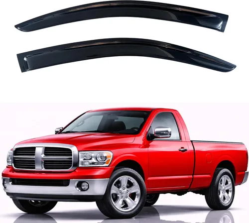 Vista 296 de KPY Protector de lluvia compatible con Ford Bronco 1980-1996, Ford F150 F250 F350, deflectores de ventilación lateral para visera de ventana