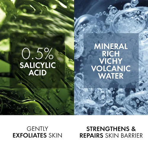 Vista 4 de VICHY Normaderm Daily Acné Face Wash, limpiador facial de ácido salicílico para piel grasa y propensa al acné, limpiador de acné que limpia