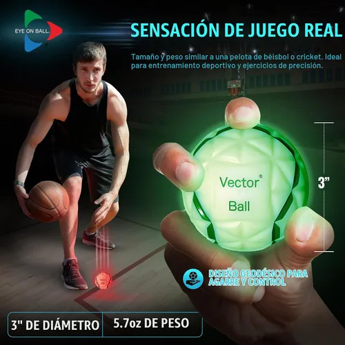 Vista 2 de Vector Ball S Impact Color-Changing Neuro-Visual Reaction Ball