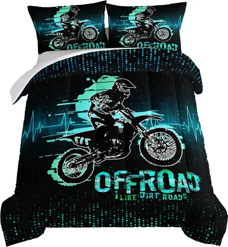 Vista 22 de HOSIMA - Juego de edredón individual de microfibra suave negro con 2 fundas de almohada, juego de ropa de cama individual a rayas con bandera