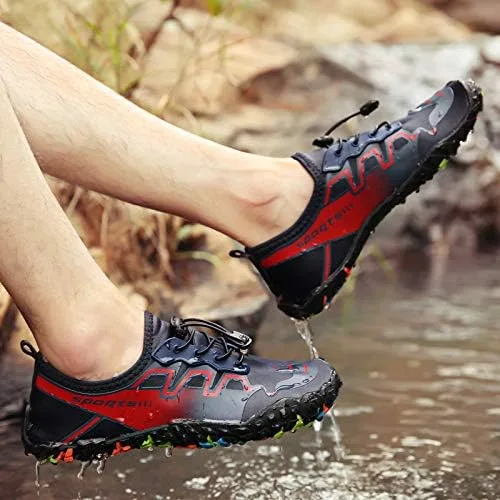 Vista 6 de Zapatos de agua para hombre y mujer, secado rápido, zapatos descalzos para playa, natación, surf, yoga
