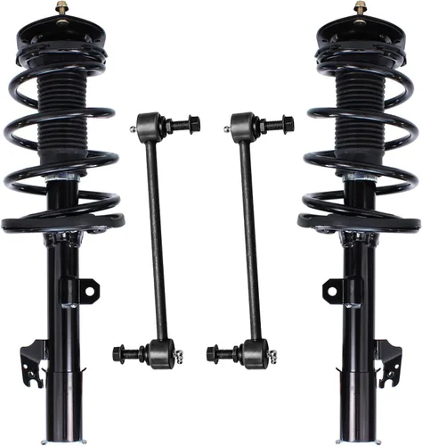 Vista 38 de Detroit Axle - Kit de 4 piezas de puntales delanteros para Toyota Highlander 2001 2002 2003, enlaces de barra antivuelco estabilizadores y puntales