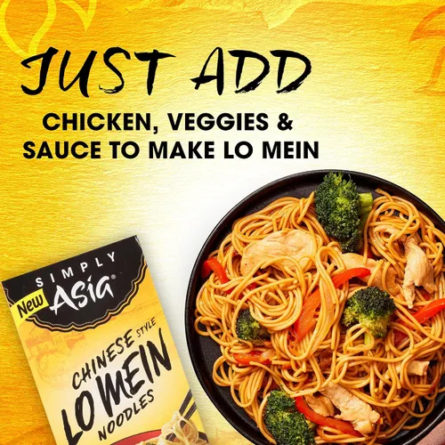 Vista 11 de Simply Asia Lo Mein - Fideos estilo chino, sin MSG, para sopas de fideos fríos, Lo Mei de verduras, pollo lo mein y salteados, 14 onzas