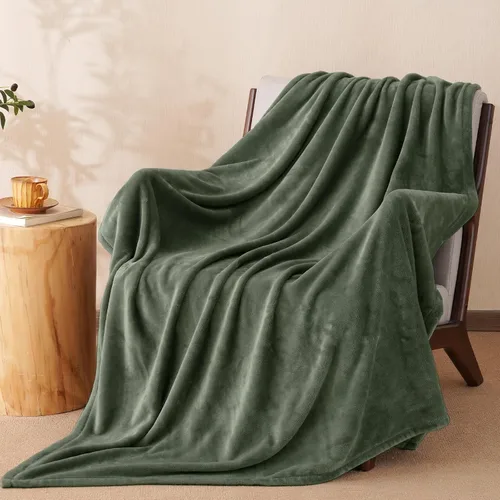 Vista 65 de PHF - Manta de forro polar, tamaño King, 120 x 4.23 – 10.58 oz, ligera, cálida, color beige