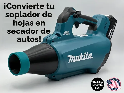 Vista 2 de STUBBY - Boquilla de secado de coche para sopladores de hojas Makita LXT de 18 V (XBU03Z y DUB184Z)