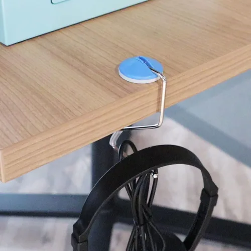 Vista 4 de LIHIT LAB - Colgador ligero para colgar bolsas, soporte para bolso, gancho de escritorio para gimnasio, restaurante, oficina, soporta hasta 11
