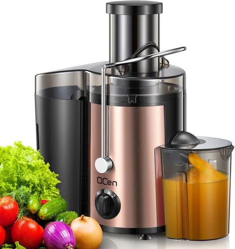 Vista 2 de QCen 500W Juicer Machine Metallic Rose Gold y Electric Citrus Juicer Exprimidor Paquete