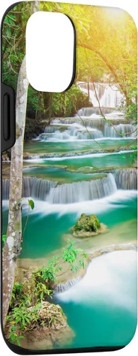 Vista 3 de Funda para iPhone 15 Tropical waterfall ponds