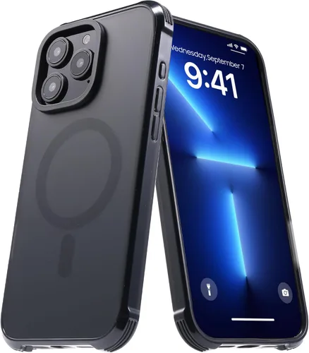 Vista 15 de Funda magnética fuerte para iPhone 13 Pro [protección de grado militar de 10 pies] compatible con MagSafe a prueba de golpes, funda delgada de 6.1