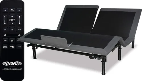 Vista 3 de INNOMAX Upperflex Freedom Air - Cama de aire digital con base ajustable (cabeza dividida King, medallón de 14 pulgadas)