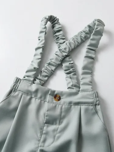 Vista 53 de Conjunto de pantalones para bebé, camisa de manga larga + pantalones + corbatín + tirantes, trajes de caballero para niños pequeños