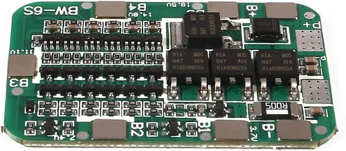 Vista 5 de ACEIRMC Placa de protección de batería 6S 15A 24V para batería de litio de iones de litio 18650 BMS Paquetes placa de protección PCB Circuitos