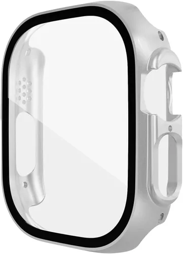 Vista 6 de Protector de pantalla de PC para Apple Watch Ultra de 1.929 in Smartwatch Glass+case Bumper Cubierta Templada para Iwatch Series 8 Ultra Accesorios