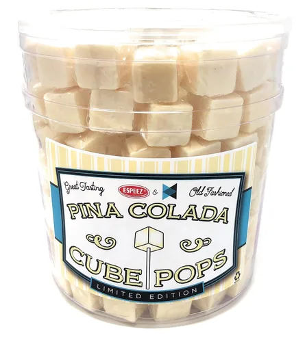 Vista 11 de Chupetas de Caramelo Duro en Cubo: Paquete de Chupetas con Sabor Envueltas Individualmente por Espeez - Paletas Cuadradas de Fiesta Estilo Antiguo