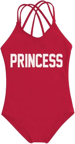Vista 5 de Mommy and Me - Traje de baño familiar a juego Queen & PRINNCESS de una pieza para madre e hija y niña, traje de baño con espalda cruzada