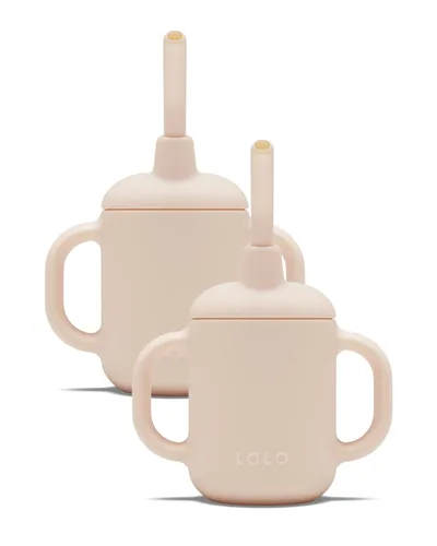 Vista 11 de Lalo Little Cup, Vaso con Pajita de Silicona No Tóxica con Asas - Vaso Entrenador para Bebés y Niños Pequeños - Sistema de Entrenamiento de Mini