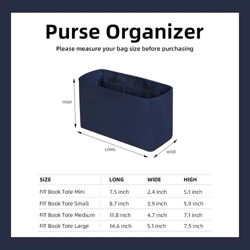 Vista 6 de DGAZ Organizador de bolso de seda para bolso de mano Dior Mini SML, organizador de bolsas suave y sedoso, bolso de lujo y moldeador de bolsas