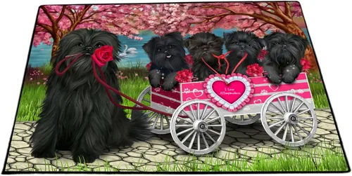 Vista 14 de Doggie of the Day Affenpinscher Dogs Floor Mat - 4th of July Independence Day - Best Dog Doormat - Protector Decor - Unique Portrait Art - Premium