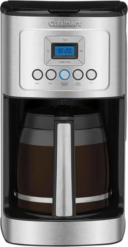 Vista 9 de Cuisinart Cafetera de 14 Tazas, Máquina de Café Programable PerfecTemp con Jarra de Vidrio, Configuración de 1-4 Tazas, Control de Fuerza de Acero