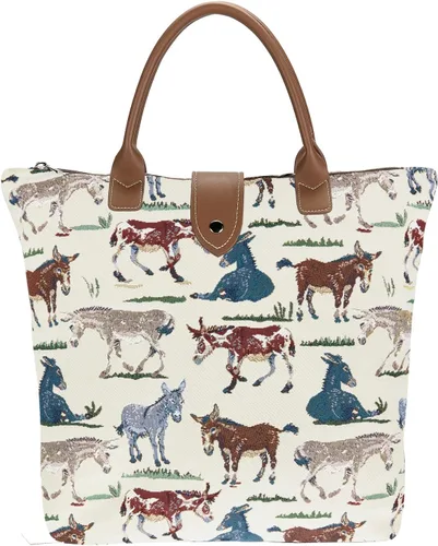 Vista 26 de Signare Bolsa plegable para tapiz, bolsa de compras reutilizable, bolsa de comestibles
