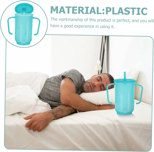 Vista 7 de Housoutil Taza antipaja para ancianos Disfagia Taza de paja Taza de alimentación líquida de dieta para adultos