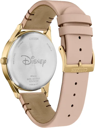 Vista 3 de Citizen Eco-Drive Disney Unisex Watch, Stainless Steel with Leather Strap, Mickey Mouse