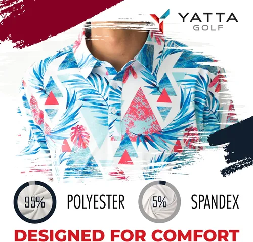 Vista 5 de YATTA GOLF Standout Performance - Polos de golf para hombre