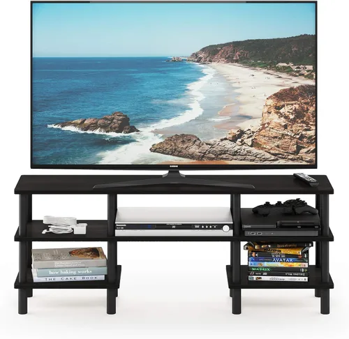 Vista 81 de Furinno 11191BK THE Centro de Entretenimiento Soporte para TV, Negro