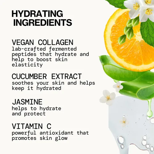 Vista 7 de Pacifica Beauty Vegan Colágeno Hidratante - Imprimación facial hidratante iluminadora para piel húmeda, con colágeno vegano y escualano para un
