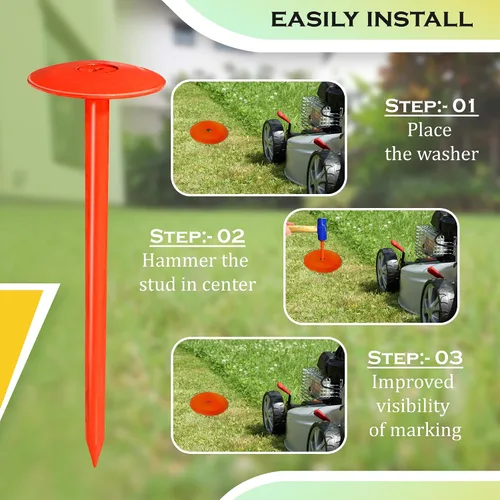 Vista 7 de FEBTECH - Marcador de tanque séptico - 2.7 x 10 pulgadas - Marcadores de línea adecuados para proteger tu tanque séptico y el límite de propiedad