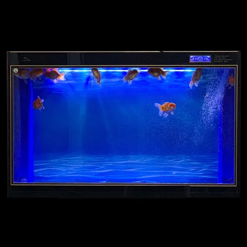 Vista 6 de ELEBOX Fondo de pantalla para acuario, fondo de pecera azul y negro, respaldo de acuario de doble cara, decoraciones de acuario para acuario de 10