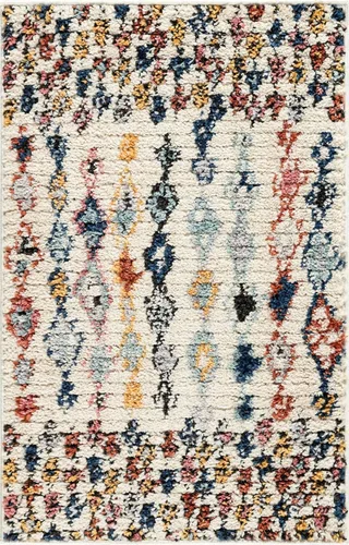Vista 11 de Unique Loom Morocco Collection Abstract Tribal, alfombra bohemia (2 pies 2 pulgadas x 3 pies 0 rectangular, multi/azul)