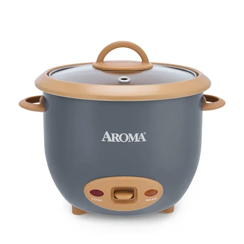 Vista 8 de AROMA® Olla arrocera One-Touch de 6 tazas (cocidas) estilo olla con superficie cerámica antiadherente libre de PFAS CoreCoat™ (1.5 cuartos de galón)