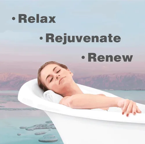 Vista 7 de One With Nature Sal del Mar Muerto 100% Pura para Baño con Eucalipto, Paquete de 6 de 2.5 oz. La Sal del Mar Muerto es rica en 21 Minerales