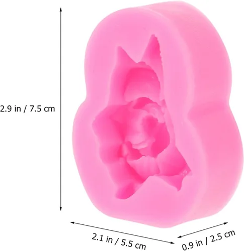 Vista 6 de EXCEART Diy Candle - Molde de aromaterapia hecho a mano, kit de velas de flores de rosa