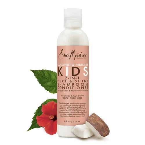 Vista 5 de Shea Moisture Kids Curl & Shine Champú y acondicionador 2 en 1 8oz