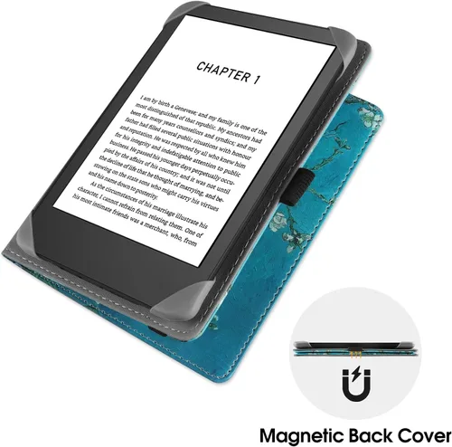 Vista 6 de HGWALP Funda universal para lectores electrónicos de 6-6.8-7 pulgadas, funda Paperwhite con correa de mano compatible con todos los libros