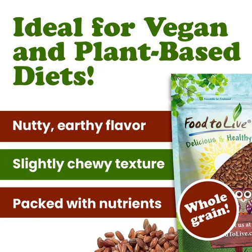 Vista 7 de Food to Live Arroz rojo, 1 libra, arroz entero, sabor a nuez, textura suave, antiadherente, vegano. Buena fuente de proteínas y antioxidantes.