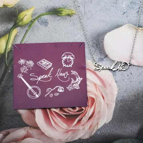 Vista 7 de PENQI Collar inspirado en cantantes, regalo para fanáticos de la música, regalo para cantantes, amantes de la música, regalo de canción, joyería